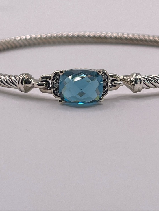 David Yurman Jewelry - David Yurman Petite Wheaton Bracelet with Hampton Blue Topaz and Diamonds